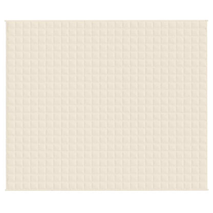 Weighted Blanket Light Cream 220x260 cm 11 kg Fabric