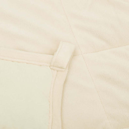 Weighted Blanket Light Cream 220x260 cm 11 kg Fabric