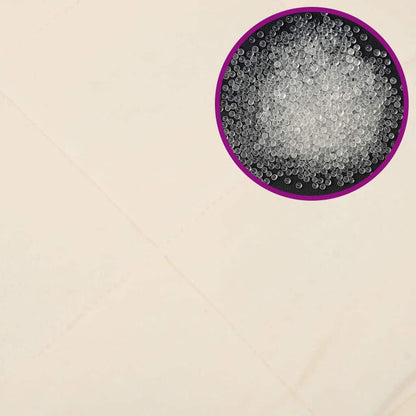 Weighted Blanket Light Cream 220x260 cm 11 kg Fabric