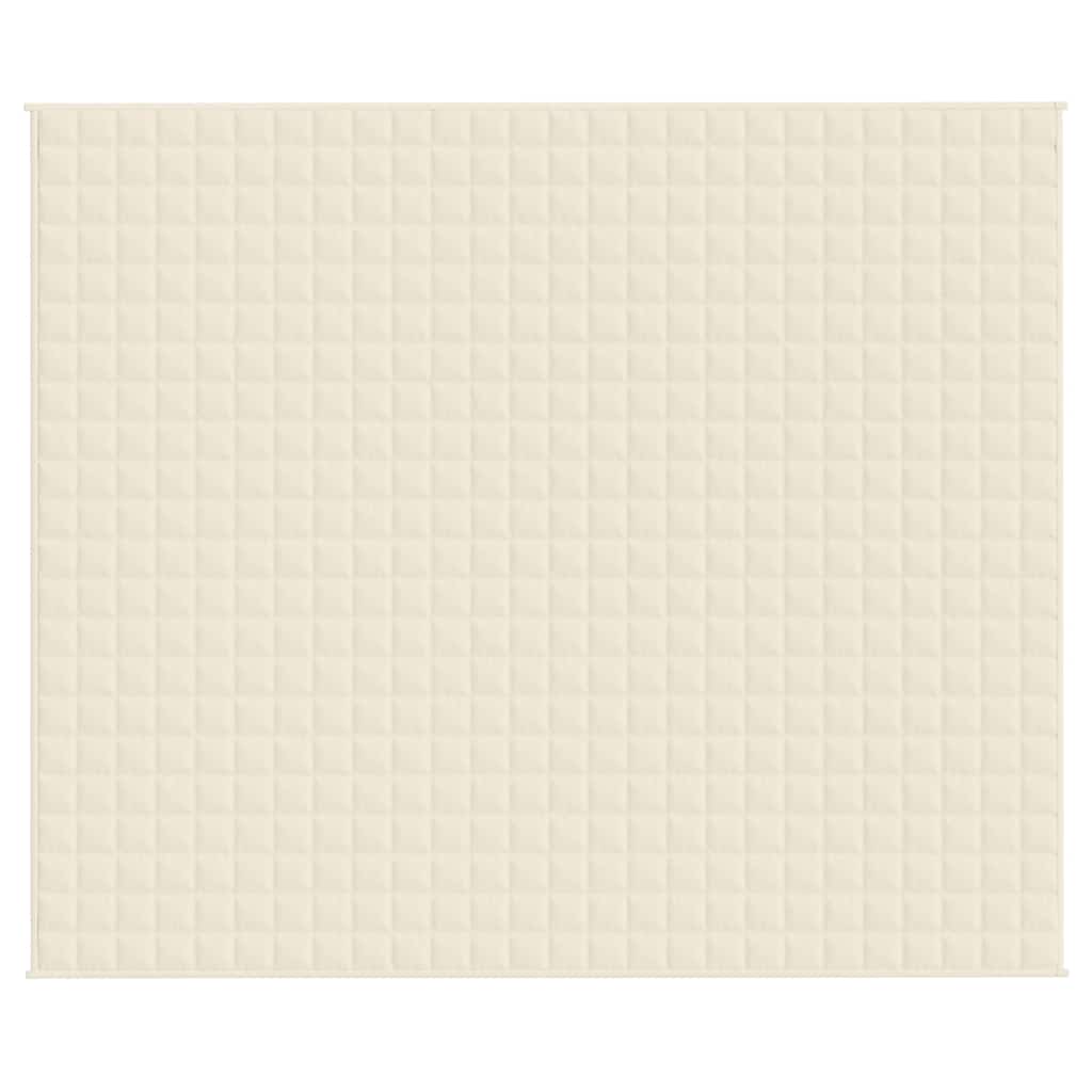 Weighted Blanket Light Cream 220x260 cm 15 kg Fabric