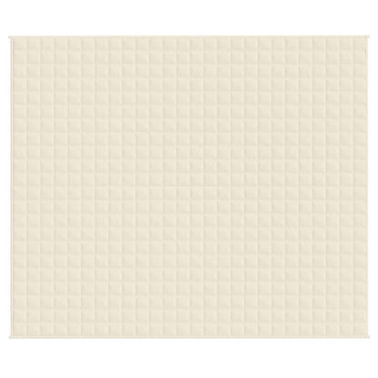 Weighted Blanket Light Cream 220x260 cm 15 kg Fabric