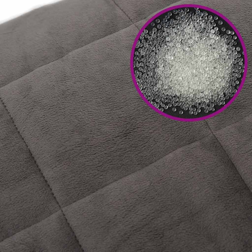 Weighted Blanket With Cover | Grey | Cotton, Glass beads, Polyester