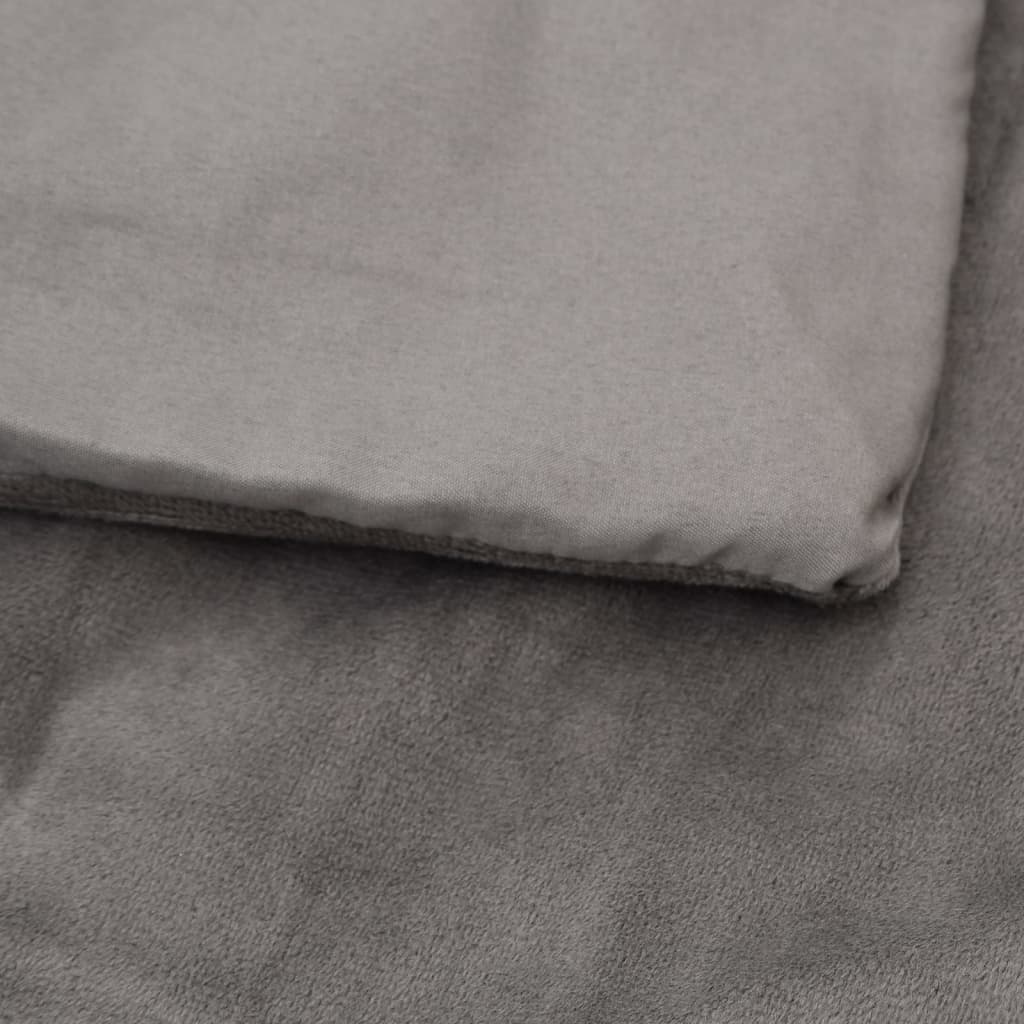 Weighted Blanket With Cover | Grey | Cotton, Polyester, Glass Beads