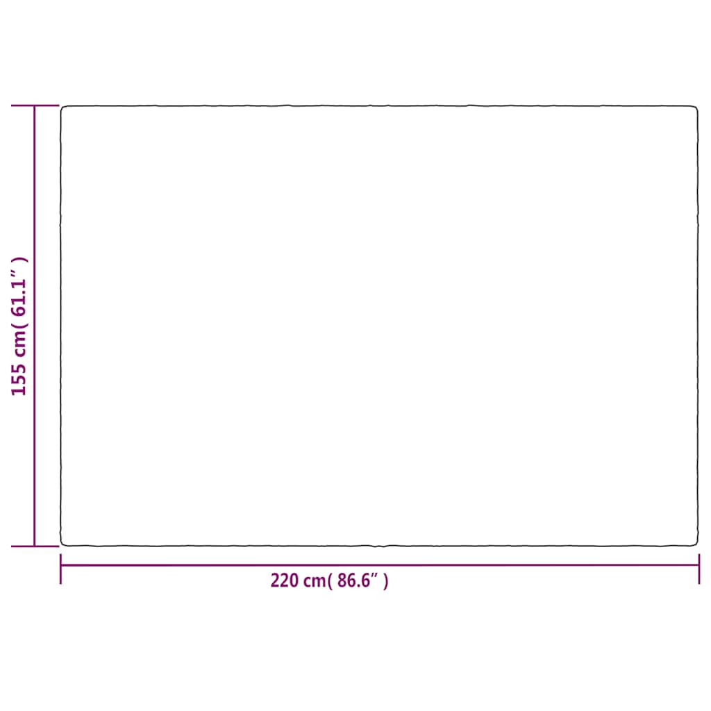 Weighted Blanket with Cover Grey 155x220 cm 7 kg Fabric