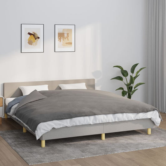 Weighted Blanket With Cover | Grey | 100% cotton | 155 x 220 cm