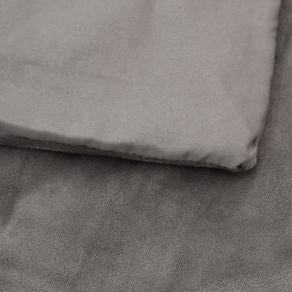 Weighted Blanket With Cover | Grey | Cotton, Polyester, Glass Beads