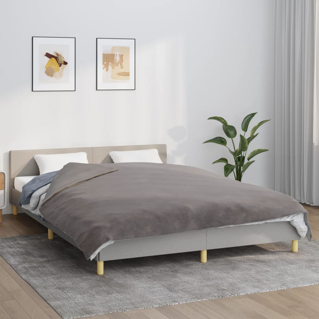 Weighted Blanket With Cover | Grey | Cotton, Polyester, Glass Beads