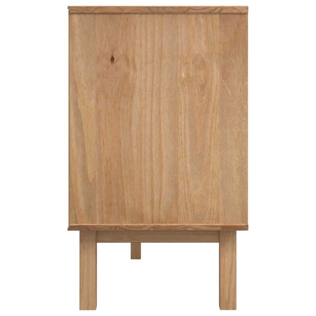 Sideboard "OTTA" Brown and Grey 114x43x73,5 cm Solid Wood Pine