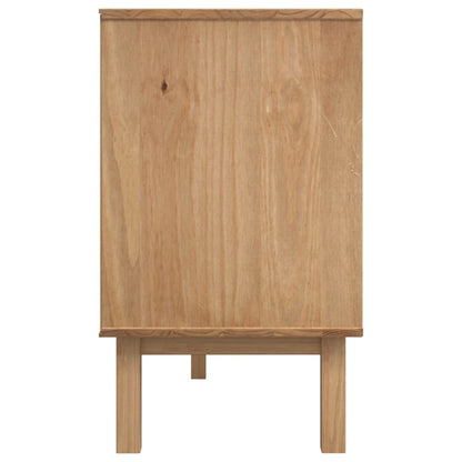 Sideboard "OTTA" Brown and Grey 114x43x73,5 cm Solid Wood Pine