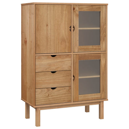 Highboard "OTTA" 85x43x125 cm Solid Wood Pine