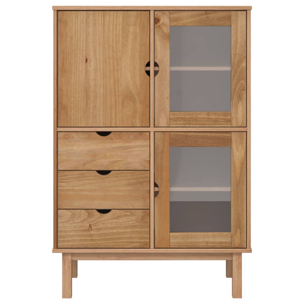 Highboard "OTTA" 85x43x125 cm Solid Wood Pine