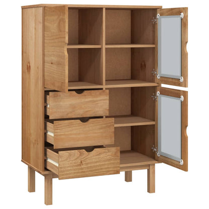 Highboard "OTTA" 85x43x125 cm Solid Wood Pine