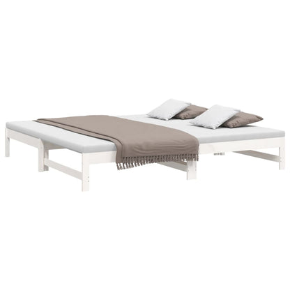 Day Bed | White | Solid pine wood | 2x | Expandable  | Day Bed