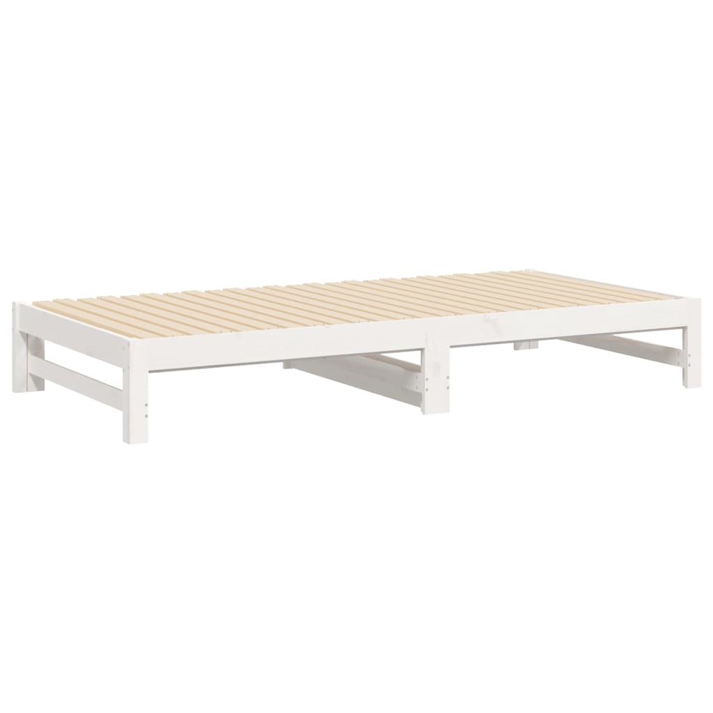 Day Bed | White | Solid pine wood | 2x | Expandable  | Day Bed