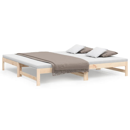 Day Bed | Natural Pine | Solid pinewood | Double