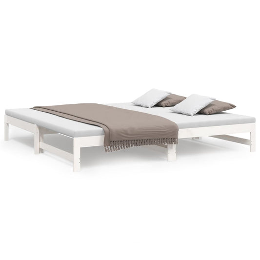 Day Bed | White | Solid pinewood | Double