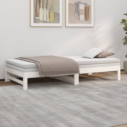 Day Bed | White | Solid pinewood | Double