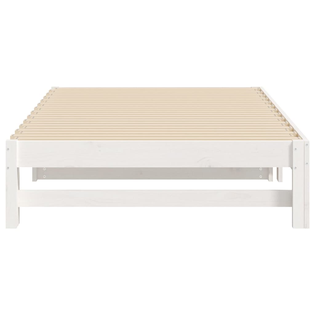 Day Bed | White | Solid pinewood | Double