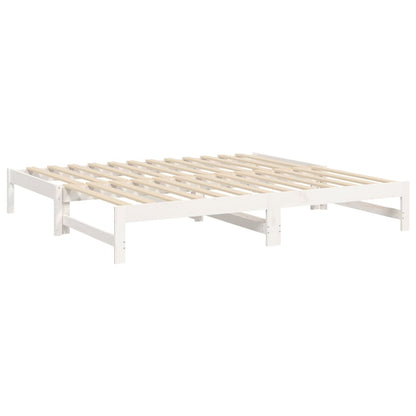 Day Bed | White | Solid pinewood | 2x | Extendable | Day Bed