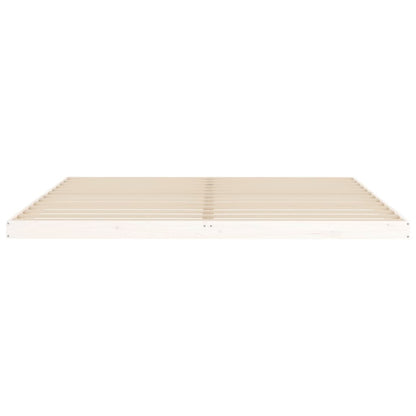 Bed Frame | White | Solid pine wood, Plywood | Double | Durable