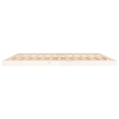 Bed Frame | White | Solid pine wood, Plywood | Double | Durable