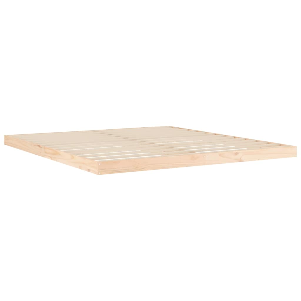 Bed Frame without Mattress 180x200 cm Solid Wood Pine