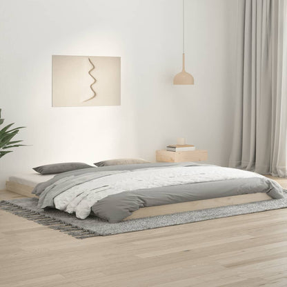 Bed Frame | Natural Pine | Solid Pinewood, Plywood | Super King | Durable