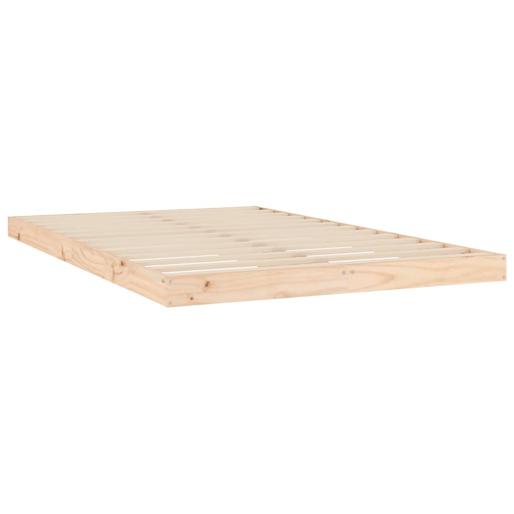 Bed Frame | Natural Pine | Solid pine wood, Plywood slats | Double