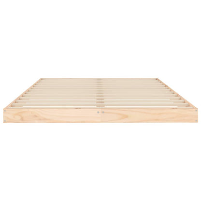 Bed Frame | Natural Pine | Solid pine wood, Plywood slats | Double