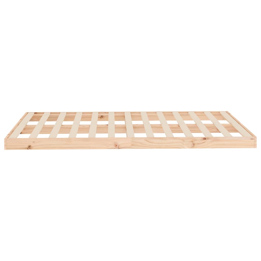 Bed Frame | Natural Pine | Solid pine wood, Plywood slats | Double