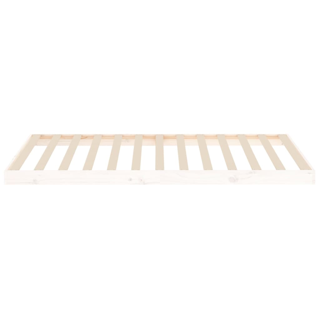 Bed Frame | White | Solid Pine Wood | Single | Durable | Bed Frame