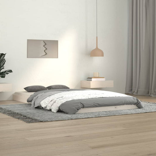 Bed Frame | White | Solid Pine Wood | Single | Durable | Bed Frame