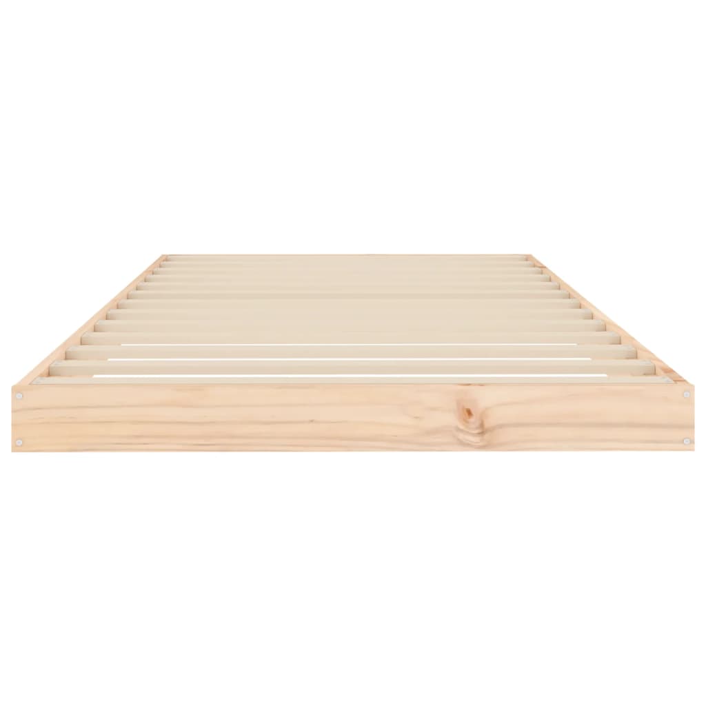 Bed Frame without Mattress 90x200 cm Solid Wood Pine