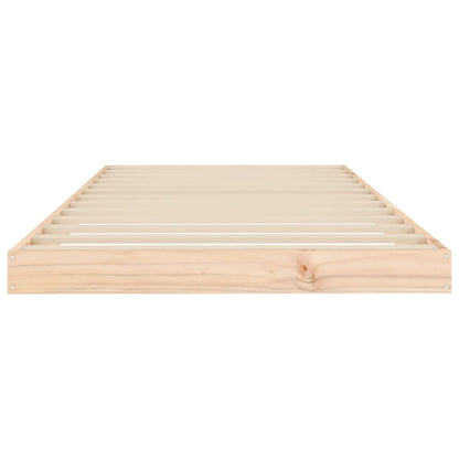 Bed Frame without Mattress 90x200 cm Solid Wood Pine