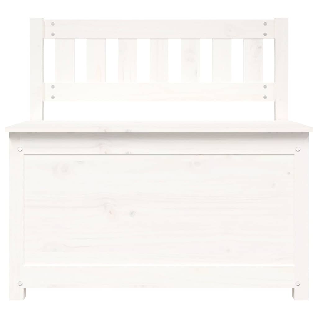 Bench White 80x41x77 cm Solid Wood Pine
