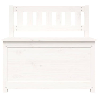 Bench White 80x41x77 cm Solid Wood Pine
