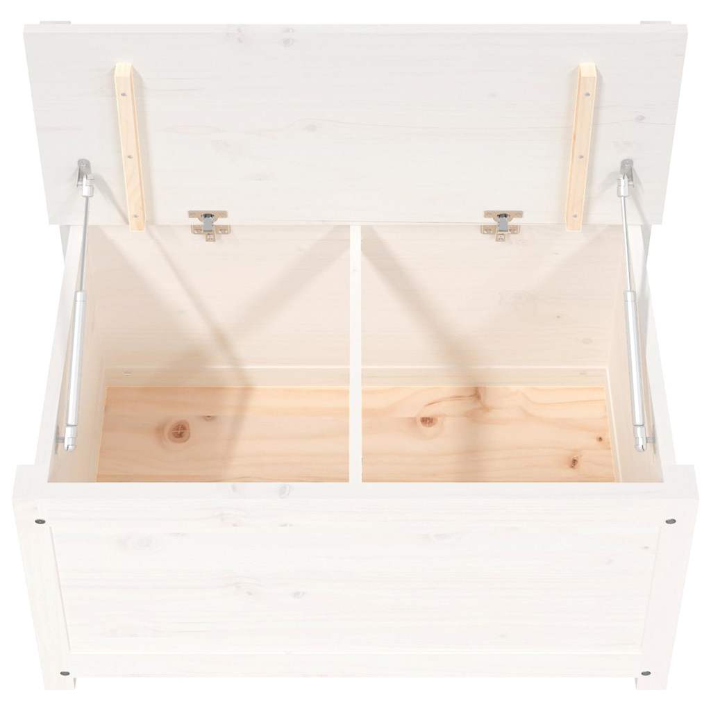 Bench White 80x41x77 cm Solid Wood Pine