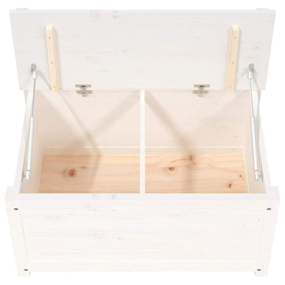 Bench White 80x41x77 cm Solid Wood Pine
