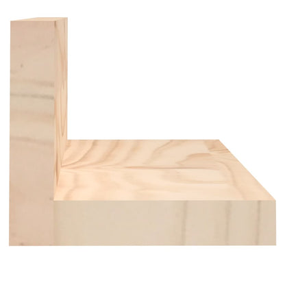 Wall Shelves 2 pcs 110x11x9 cm Solid Wood Pine