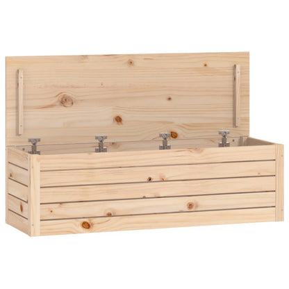 Storage Box 109x36.5x33 cm Solid Wood Pine
