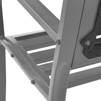 Garden Bench | Black | Steel, plastic | 120 cm | Durable | Garden Bench