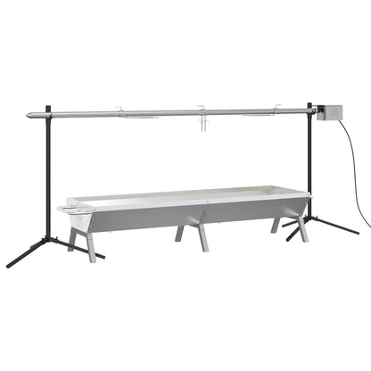 Automatic Barbecue Grill and Tray Set Stainless Steel
