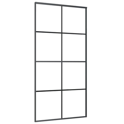 Sliding Door with Hardware Set 102,5x205 cm ESG Glass&Aluminium
