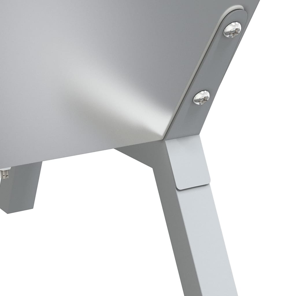 BBQ Tray Silver 118x42x30.5 cm Stainless Steel