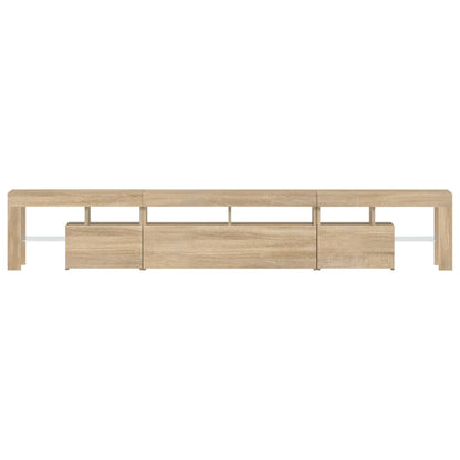 TV Cabinet with LED Lights Sonoma Oak 230x36.5x40 cm