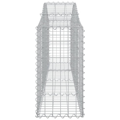 Arched Gabion Basket 200x30x60/80 cm Galvanised Iron