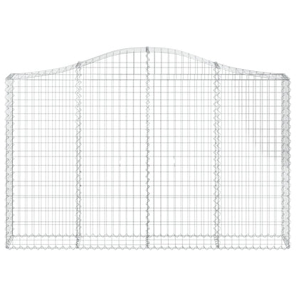 Arched Gabion Basket 200x30x120/140 cm Galvanised Iron