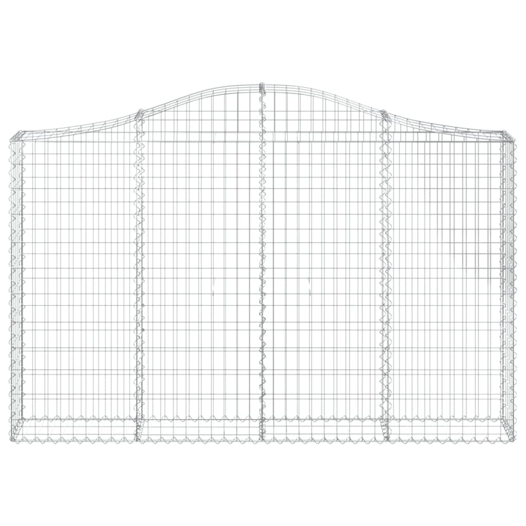 Arched Gabion Basket 200x30x120/140 cm Galvanised Iron