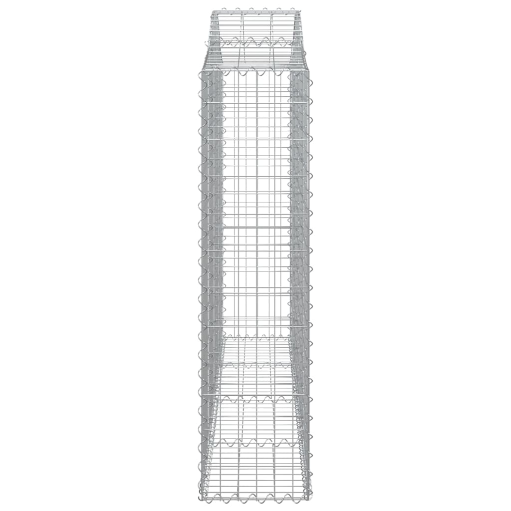 Arched Gabion Basket 200x30x120/140 cm Galvanised Iron