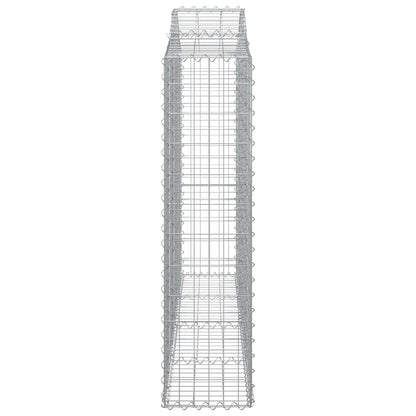 Arched Gabion Basket 200x30x120/140 cm Galvanised Iron